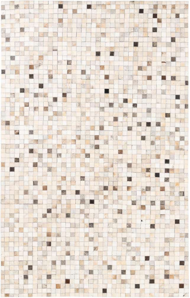 5' x 8' Cowhide Leather Rug