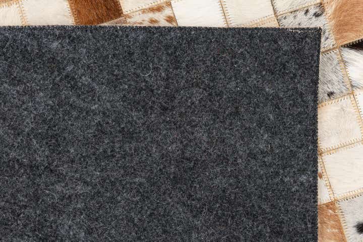 5' x 7' 10 Cowhide Leather Rug