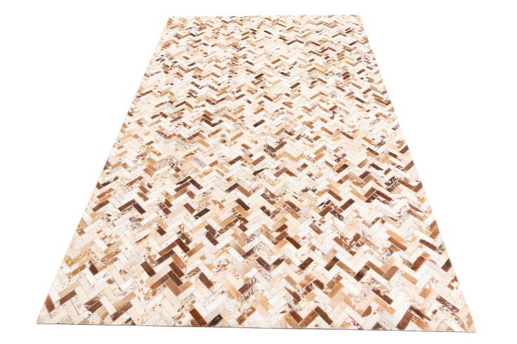 Detail image of 5' x 8' 1 Cowhide Leather Rug