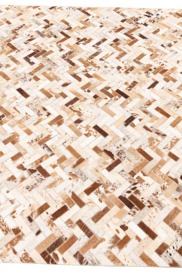 Detail image of 5' x 8' 1 Cowhide Leather Rug