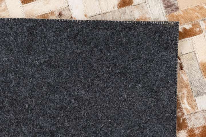 5' x 8' 1 Cowhide Leather Rug