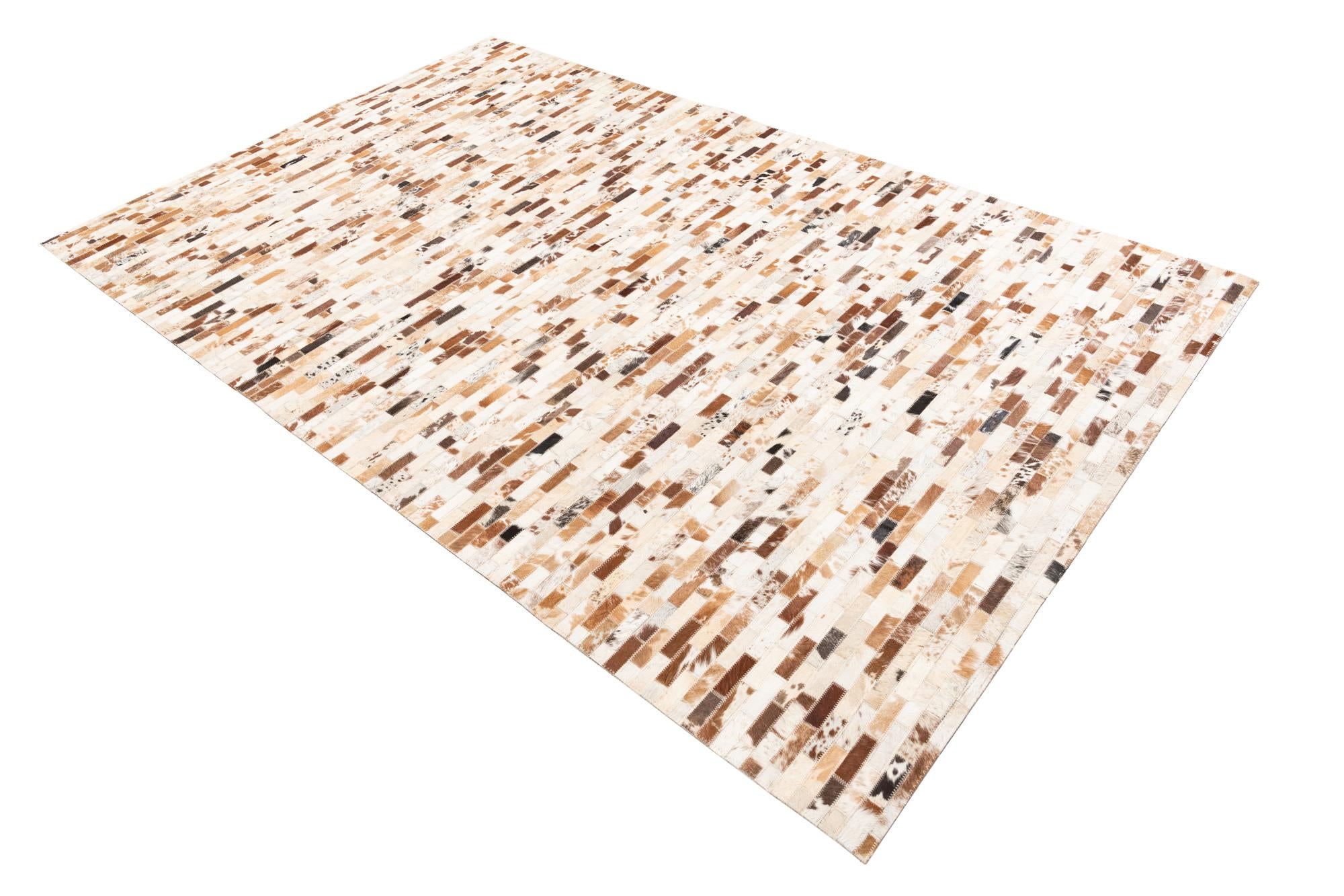 5' x 8' Cowhide Leather Rug