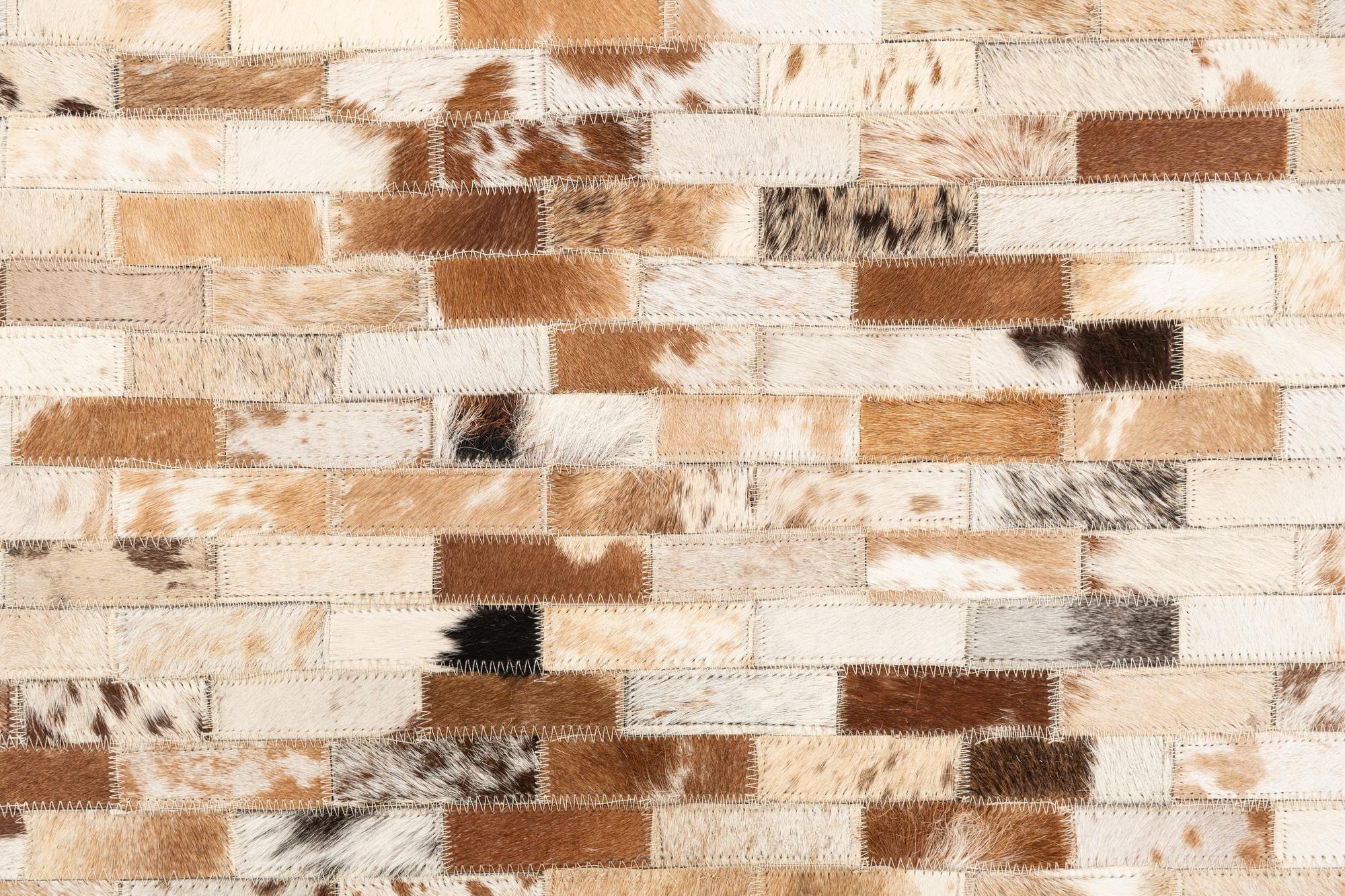 5' x 8' Cowhide Leather Rug
