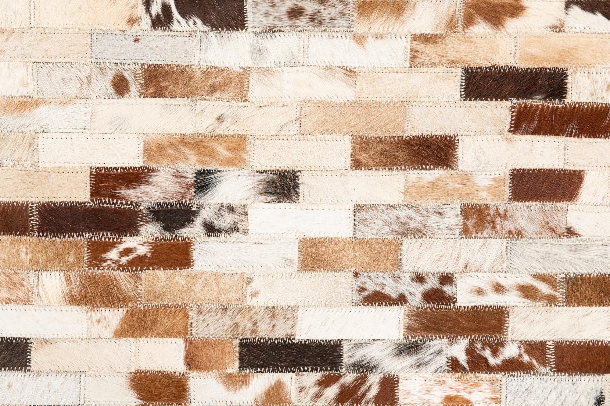5' x 8' Cowhide Leather Rug