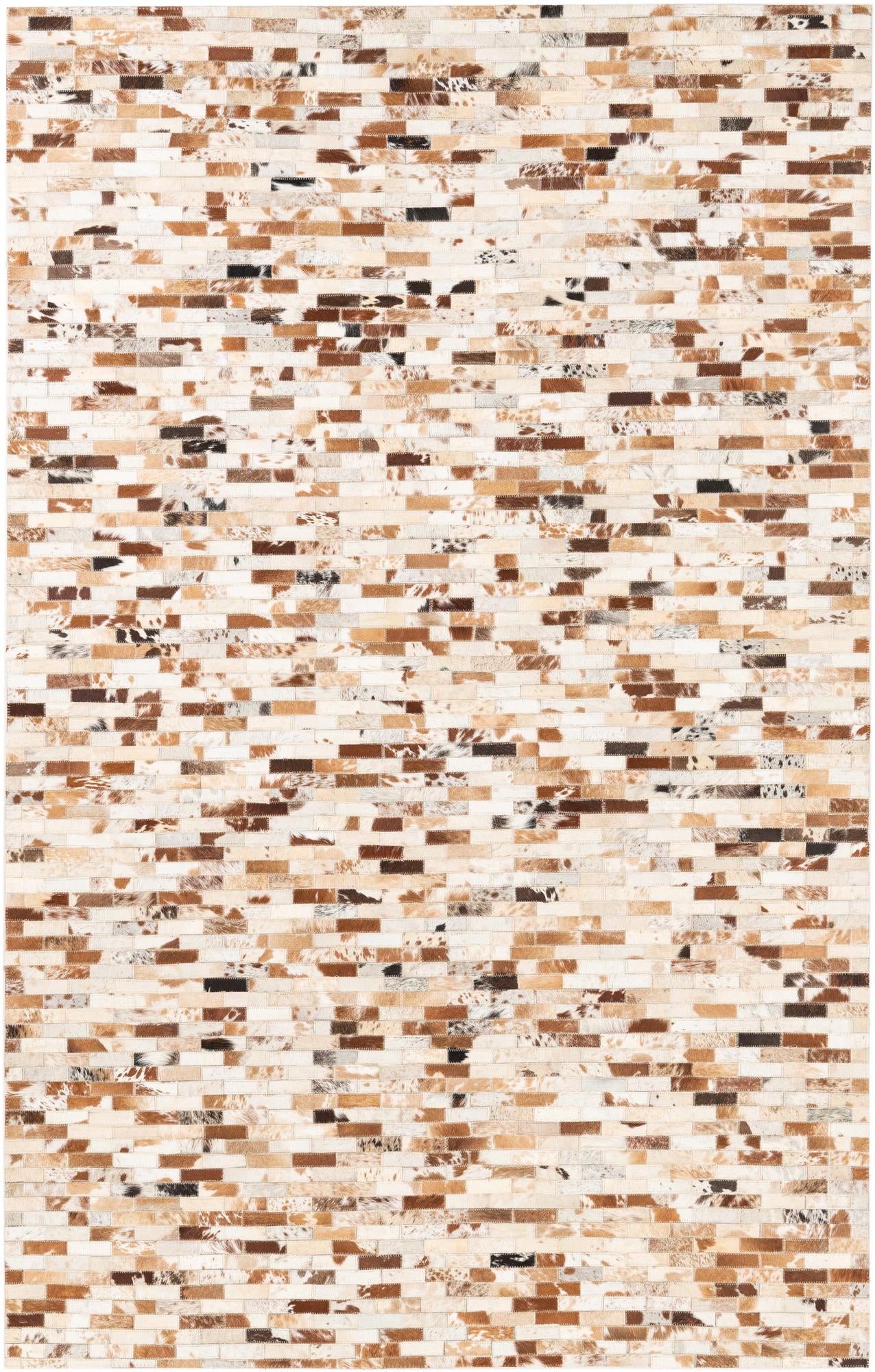 5' x 8' Cowhide Leather Rug