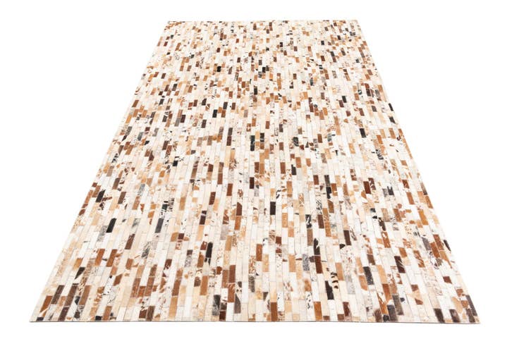 Detail image of 5' 2 x 8' Cowhide Leather Rug