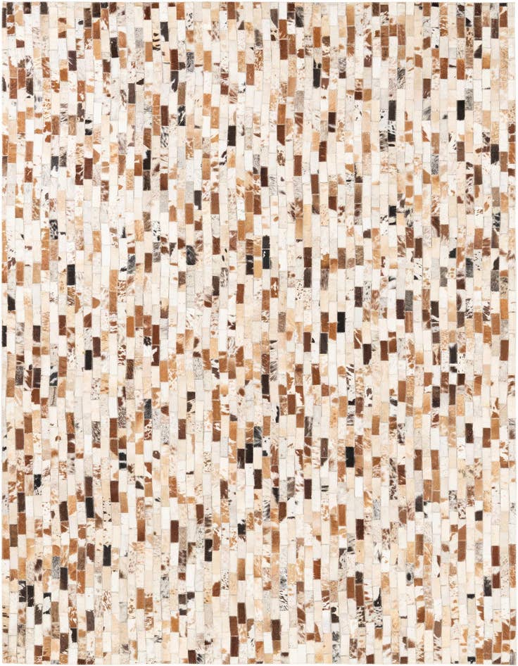 Detail image of 5' 2 x 8' Cowhide Leather Rug