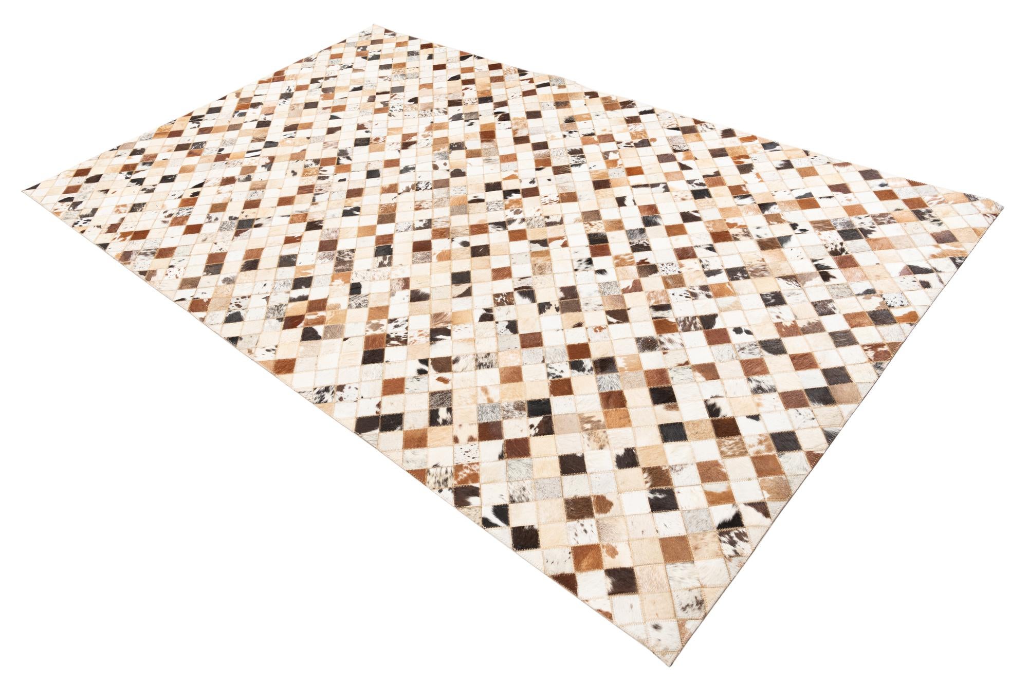 5' x 8' Cowhide Leather Rug