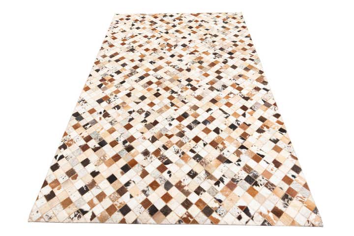 5' x 8' Cowhide Leather Rug