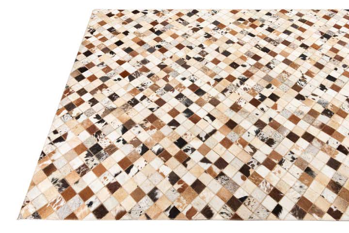 5' x 8' Cowhide Leather Rug