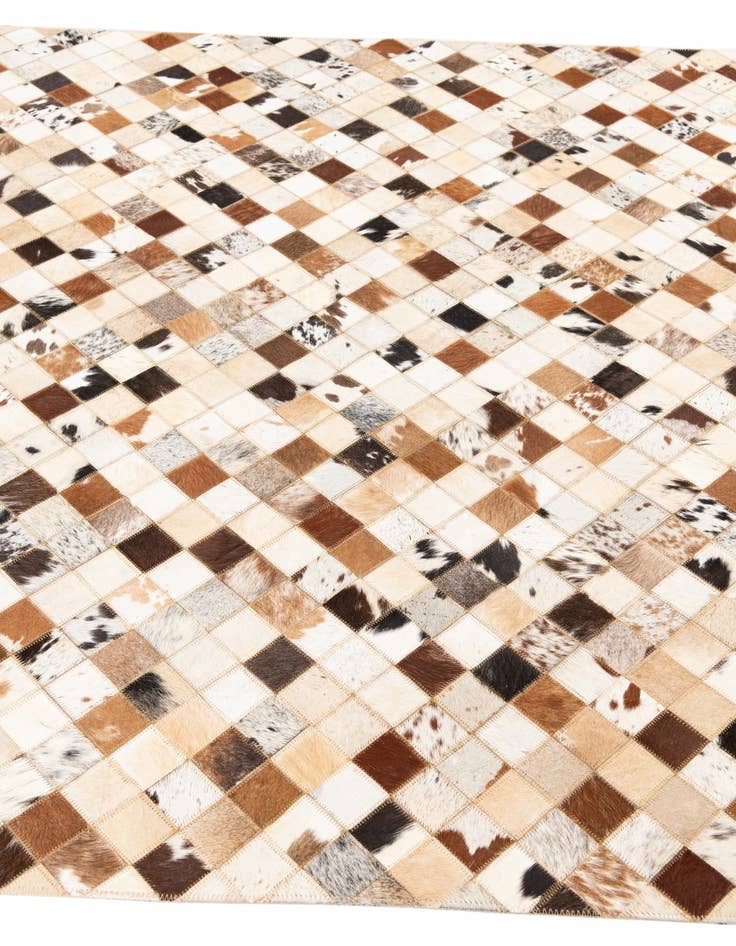 Detail image of 5' x 8' Cowhide Leather Rug