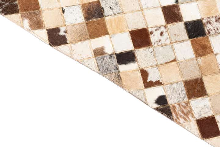 5' x 8' Cowhide Leather Rug