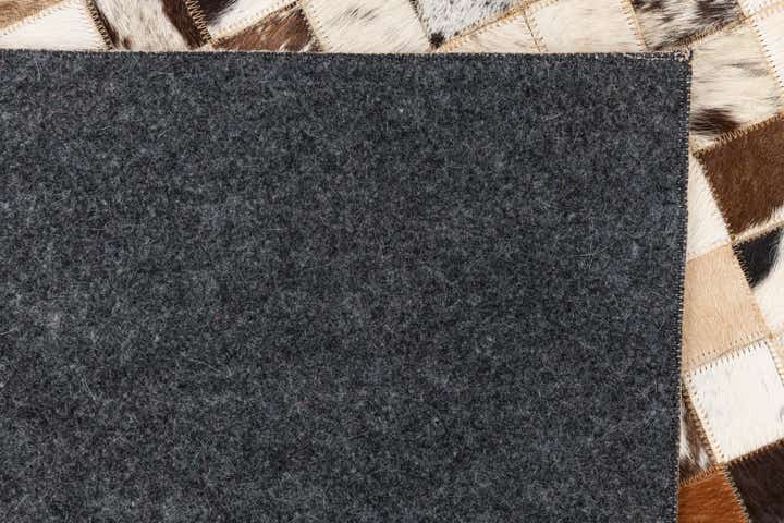 5' x 8' Cowhide Leather Rug
