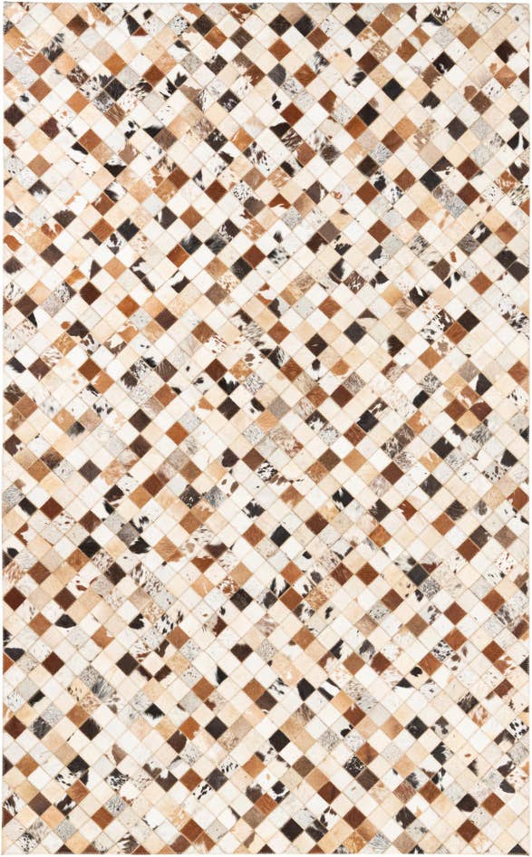 Detail image of 5' x 8' Cowhide Leather Rug