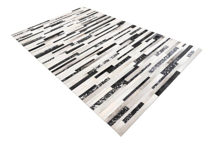 Detail image of 5' 1 x 8' 2 Cowhide Leather Rug