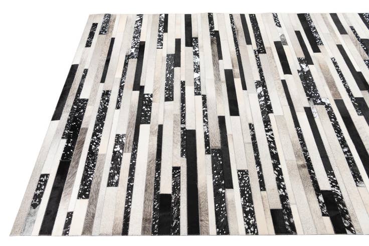 Detail image of 5' 1 x 8' 2 Cowhide Leather Rug
