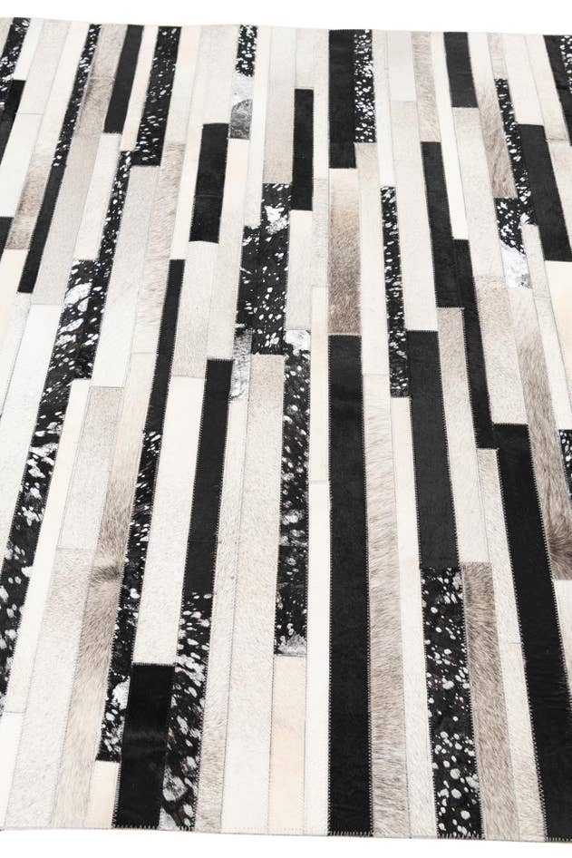 Detail image of 5' 1 x 8' 2 Cowhide Leather Rug