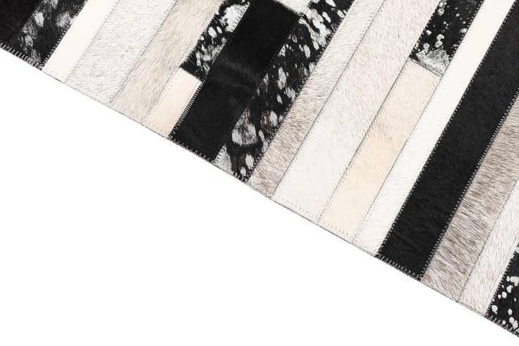 Detail image of 5' 1 x 8' 2 Cowhide Leather Rug