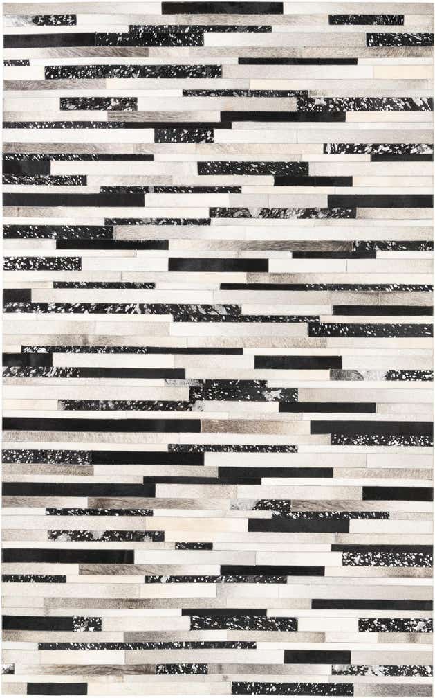 5' 1 x 8' 2 Cowhide Leather Rug