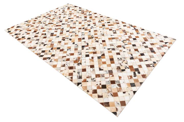 5' x 8' Cowhide Leather Rug