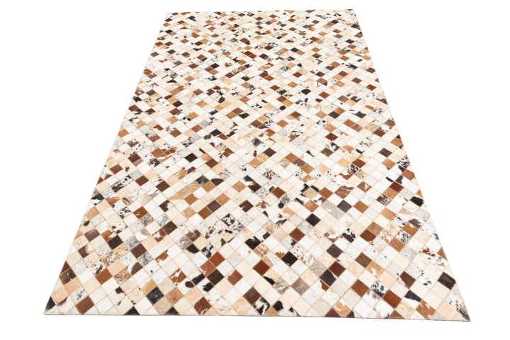 5' x 8' Cowhide Leather Rug