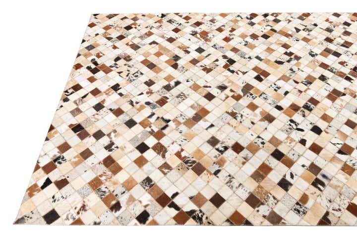 5' x 8' Cowhide Leather Rug