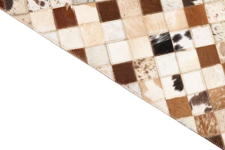 5' x 8' Cowhide Leather Rug