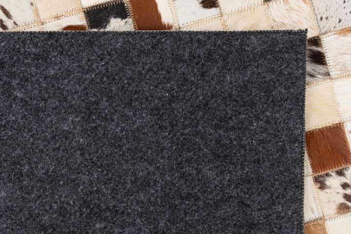 5' x 8' Cowhide Leather Rug