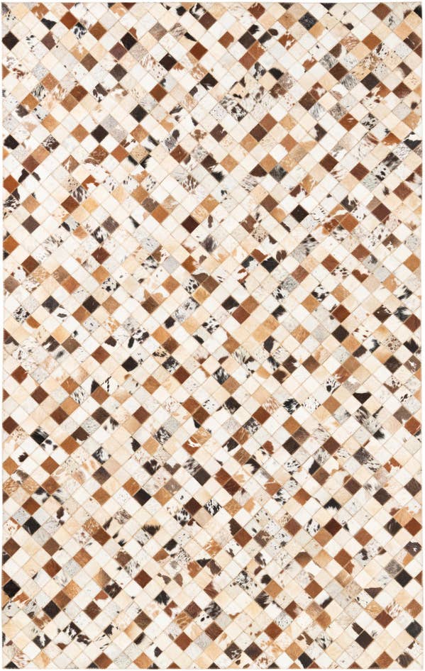 Detail image of 5' x 8' Cowhide Leather Rug