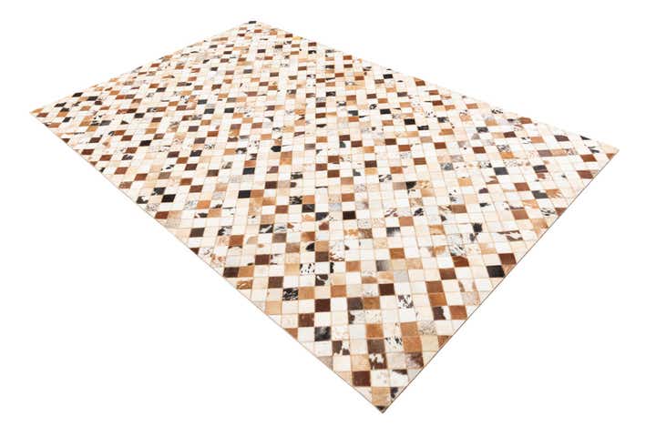 5' x 8' Cowhide Leather Rug