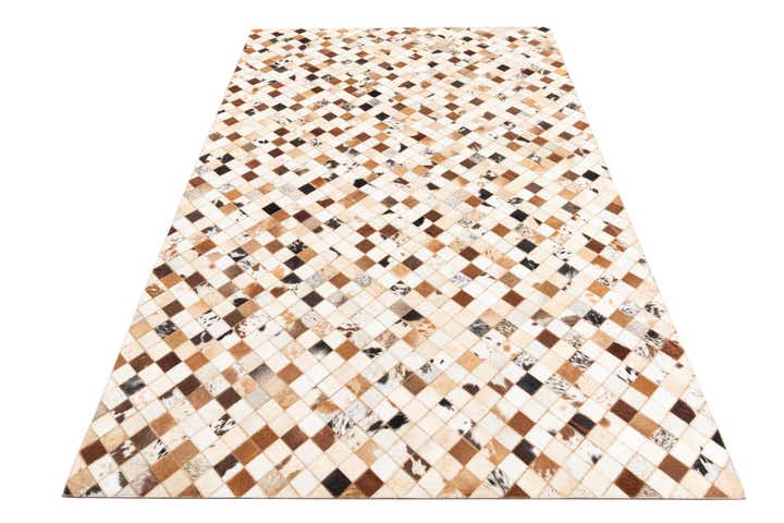 5' x 8' Cowhide Leather Rug