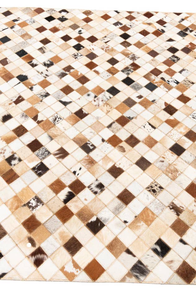 Detail image of 5' x 8' Cowhide Leather Rug