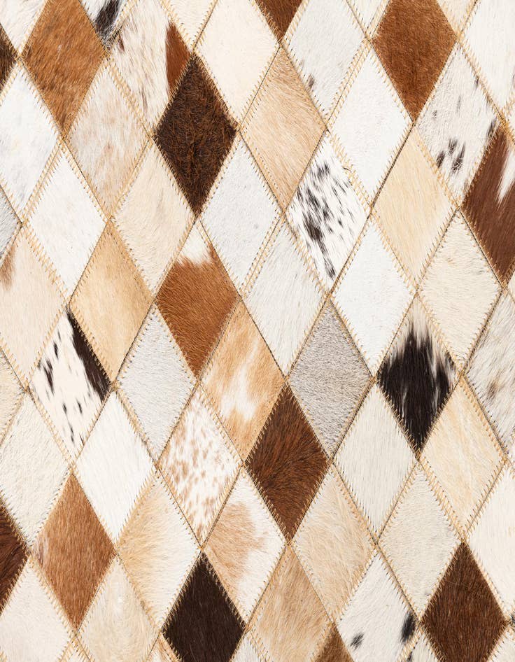 Detail image of 5' x 8' Cowhide Leather Rug