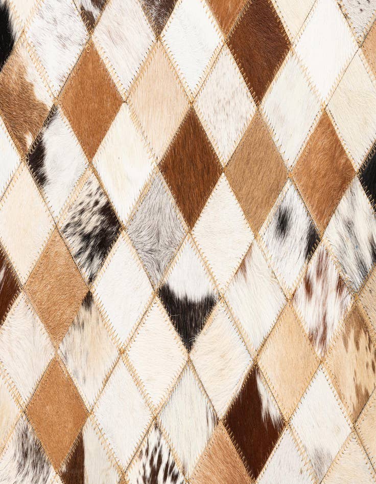Detail image of 5' x 8' Cowhide Leather Rug