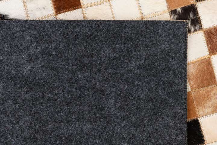 5' x 8' Cowhide Leather Rug