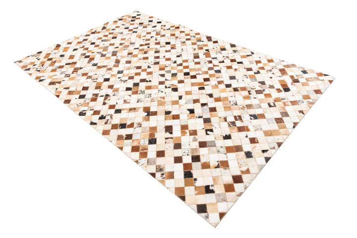 5' x 8' Cowhide Leather Rug