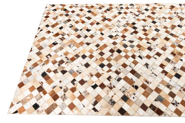 5' x 8' Cowhide Leather Rug