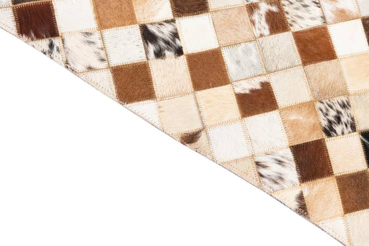 Detail image of 5' x 8' Cowhide Leather Rug