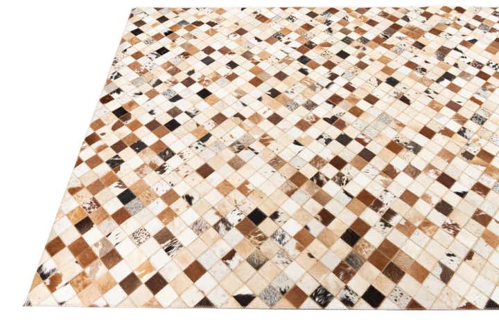 5' x 8' Cowhide Leather Rug