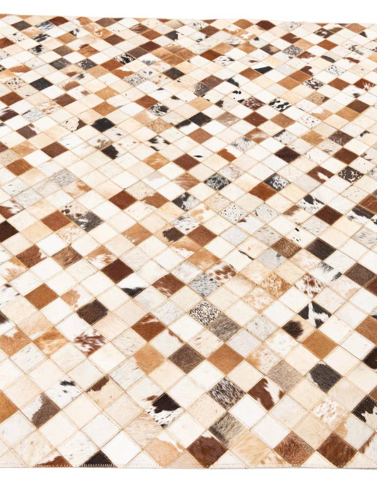 Detail image of 5' x 8' Cowhide Leather Rug