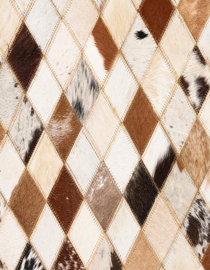 Detail image of 5' x 8' Cowhide Leather Rug