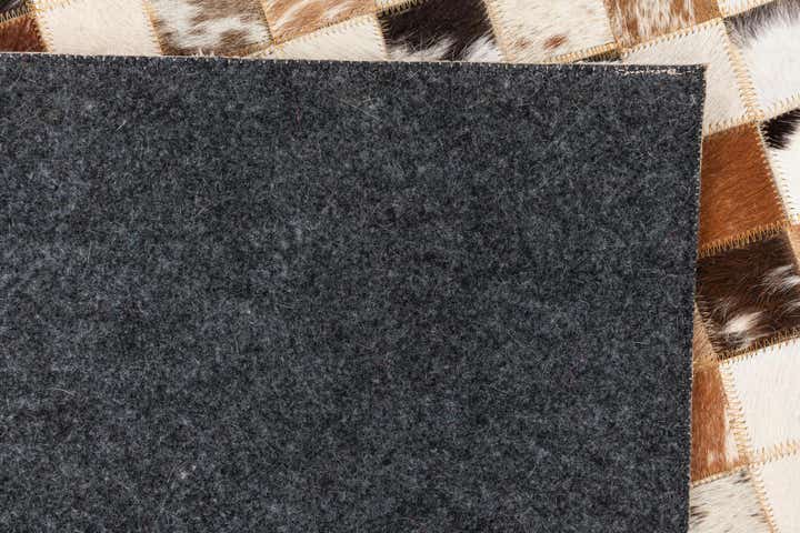 5' x 8' Cowhide Leather Rug