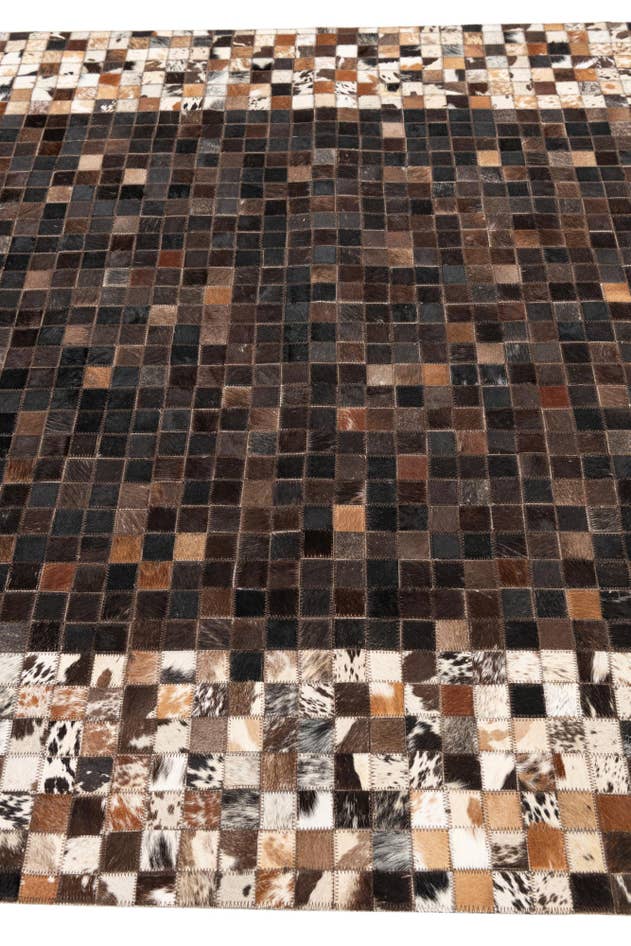 Detail image of 5' 2 x 8' Cowhide Leather Rug