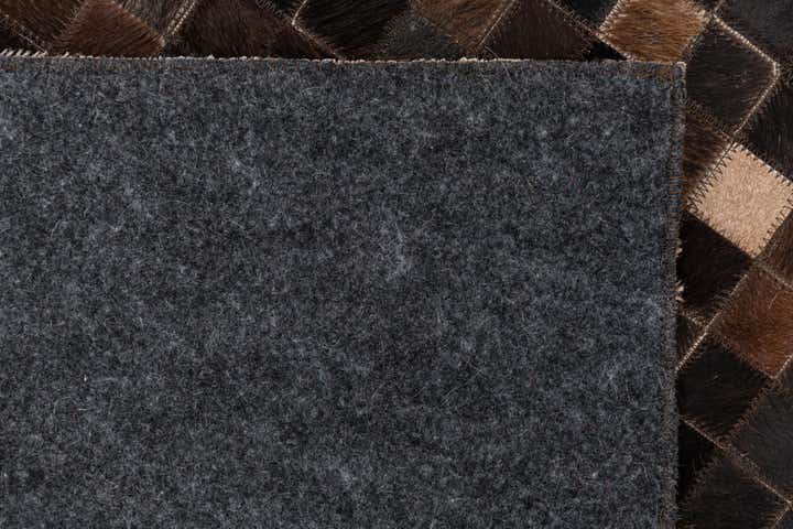 5' 2 x 8' Cowhide Leather Rug