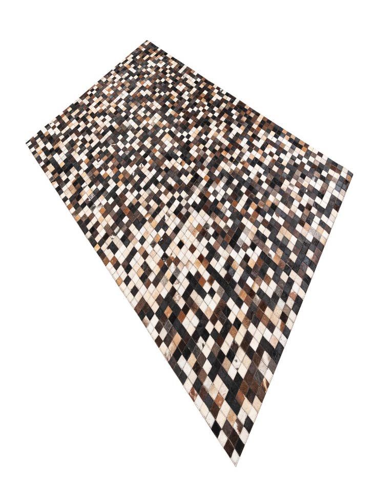 Detail image of 5' x 7' 10 Cowhide Leather Rug