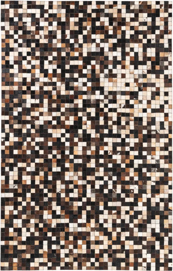 Detail image of 5' x 7' 10 Cowhide Leather Rug