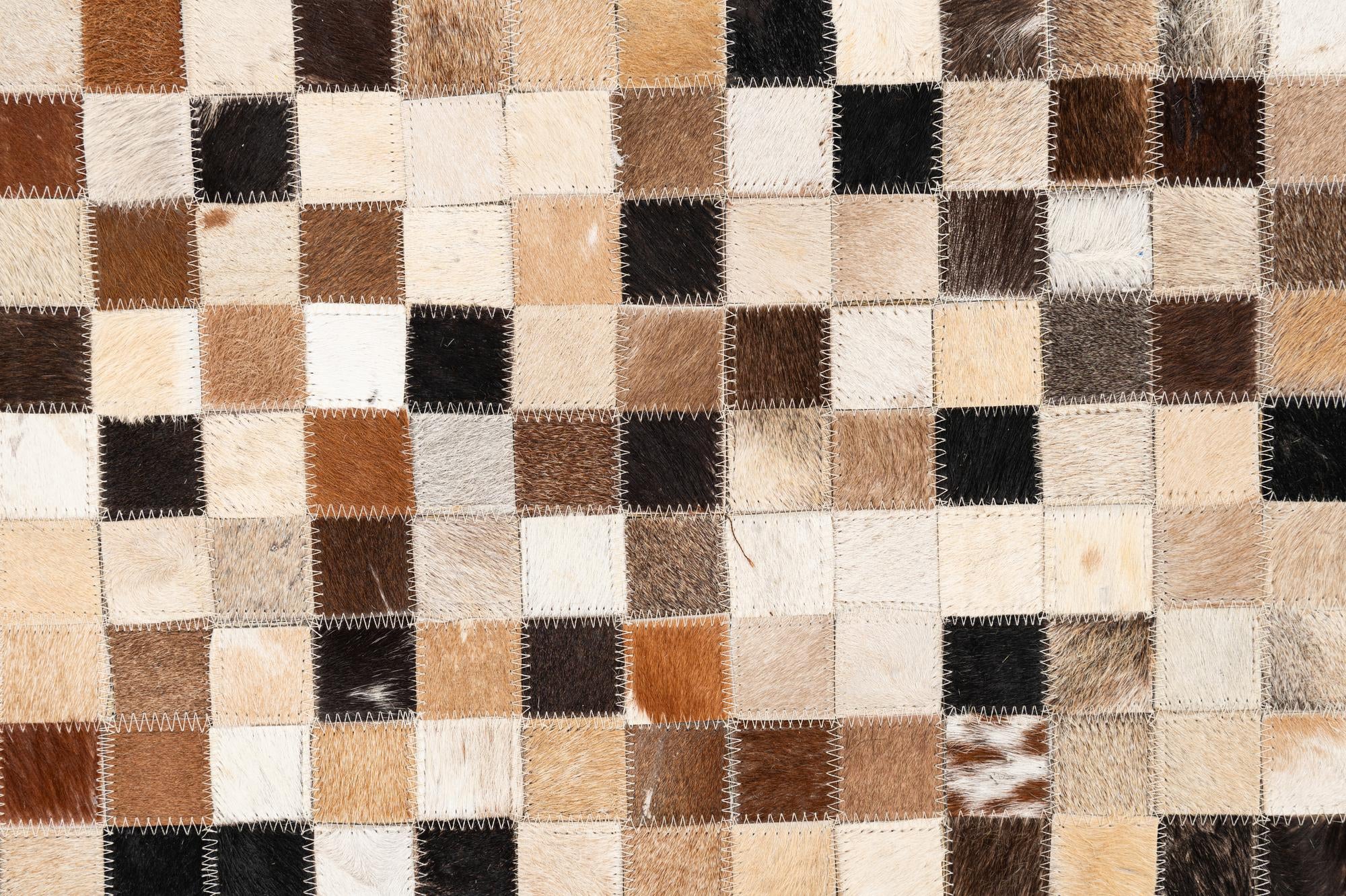 5' x 8' Cowhide Leather Rug