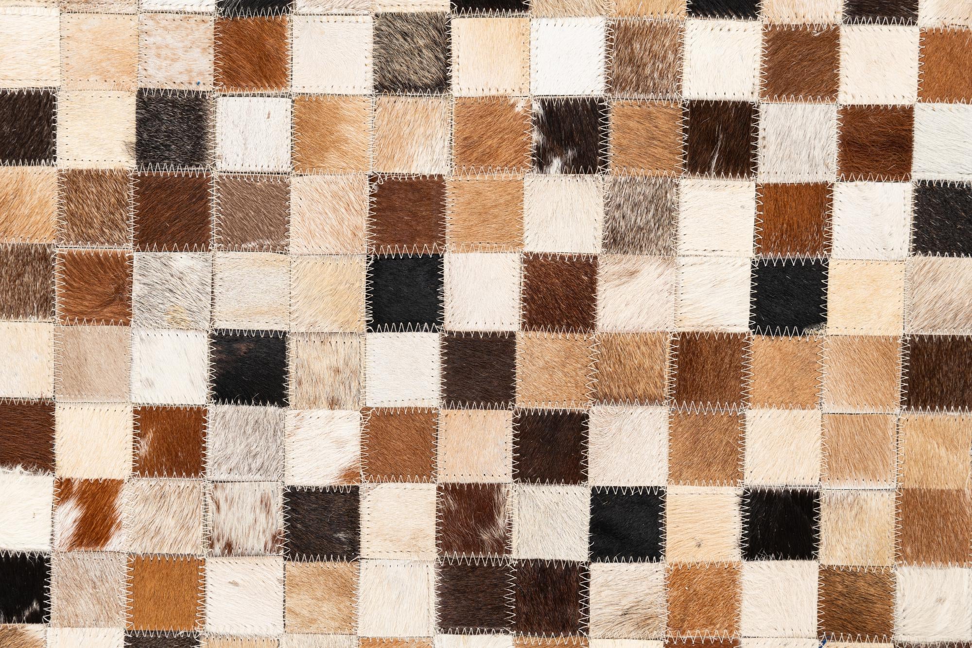5' x 8' Cowhide Leather Rug