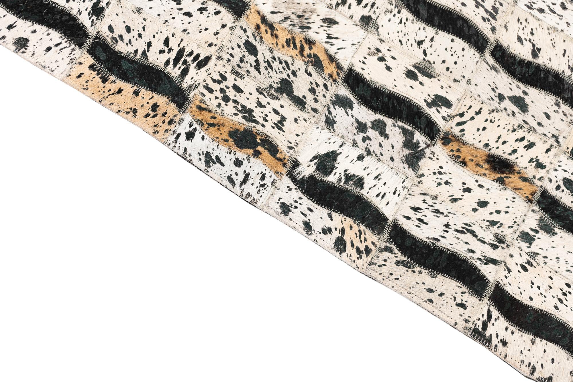 5' x 8' Cowhide Leather Rug