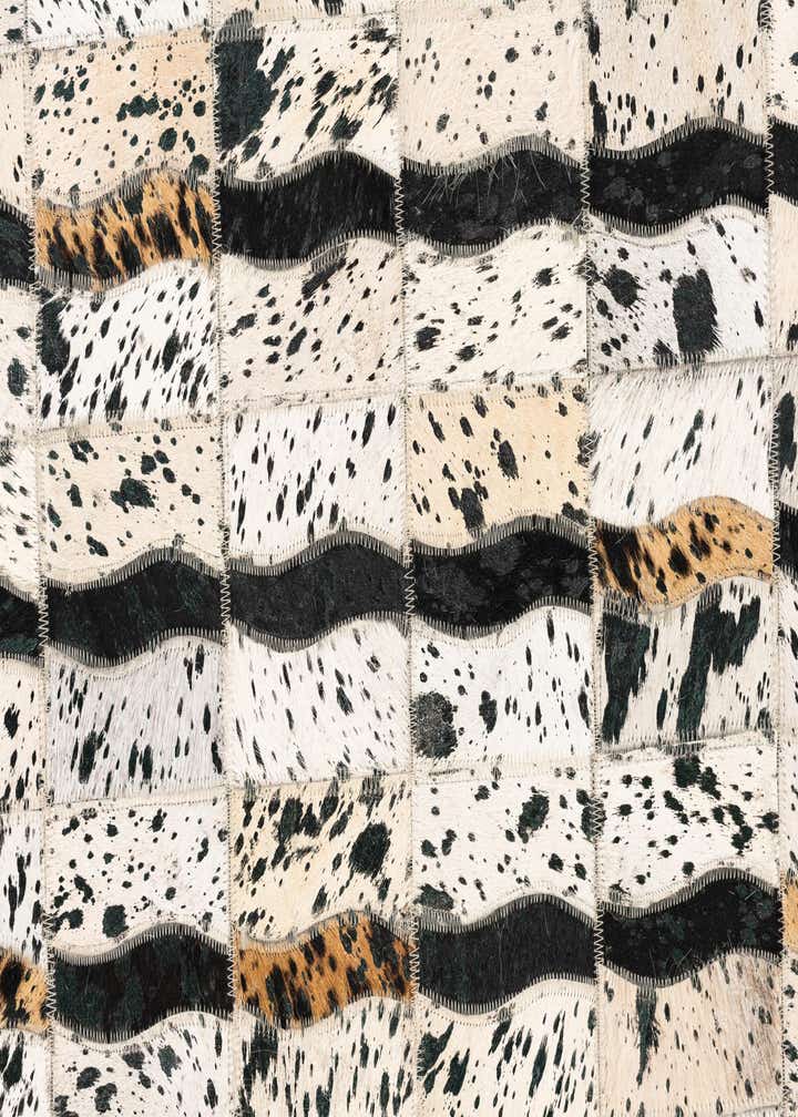 5' x 8' Cowhide Leather Rug